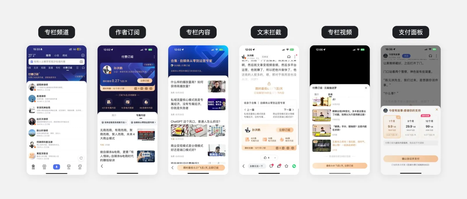 付费订阅现状