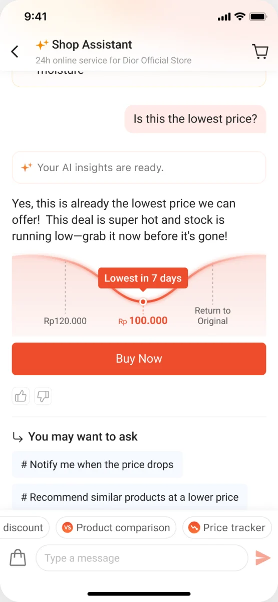 Price Tracker 第3步：触发低价卡片