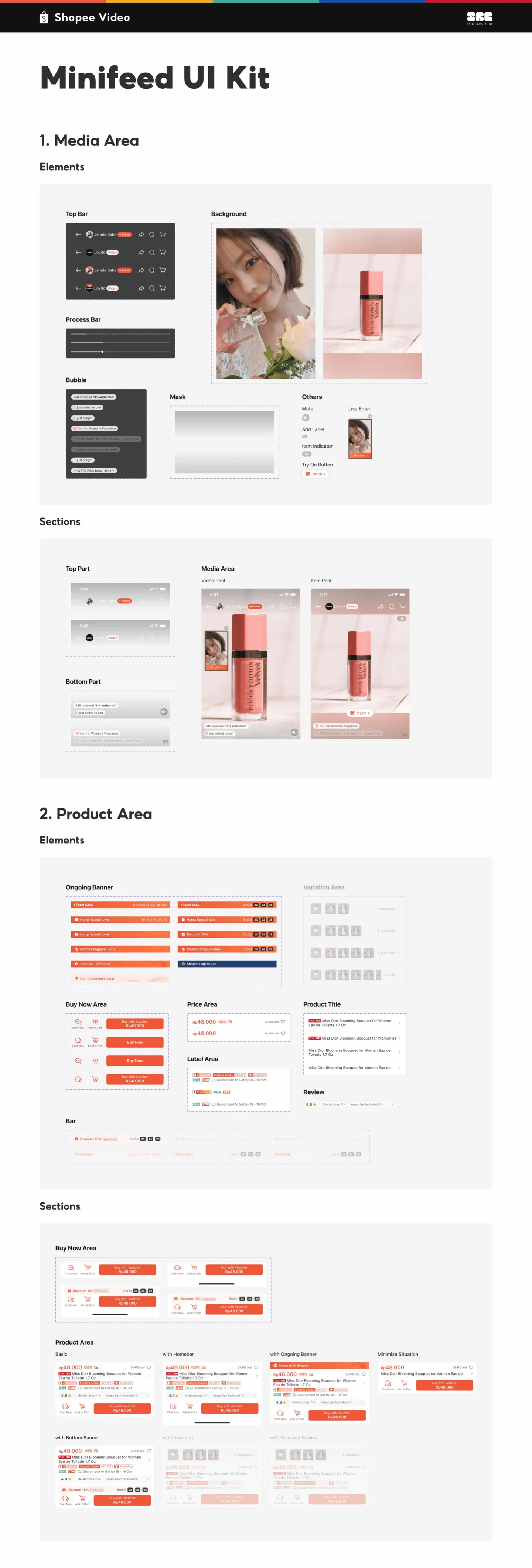 Minifeed 2.0 UI Kit：商品信息区
